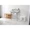 Kingston Brass 30 Carrara Marble Console Sink with Stainless Steel Legs, Marble WhitePolished Chrome LMS30M8SQ1ST - alternate 2